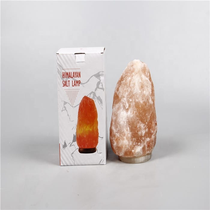 Himalaya Saltlampe med fot (1–2 kg.)