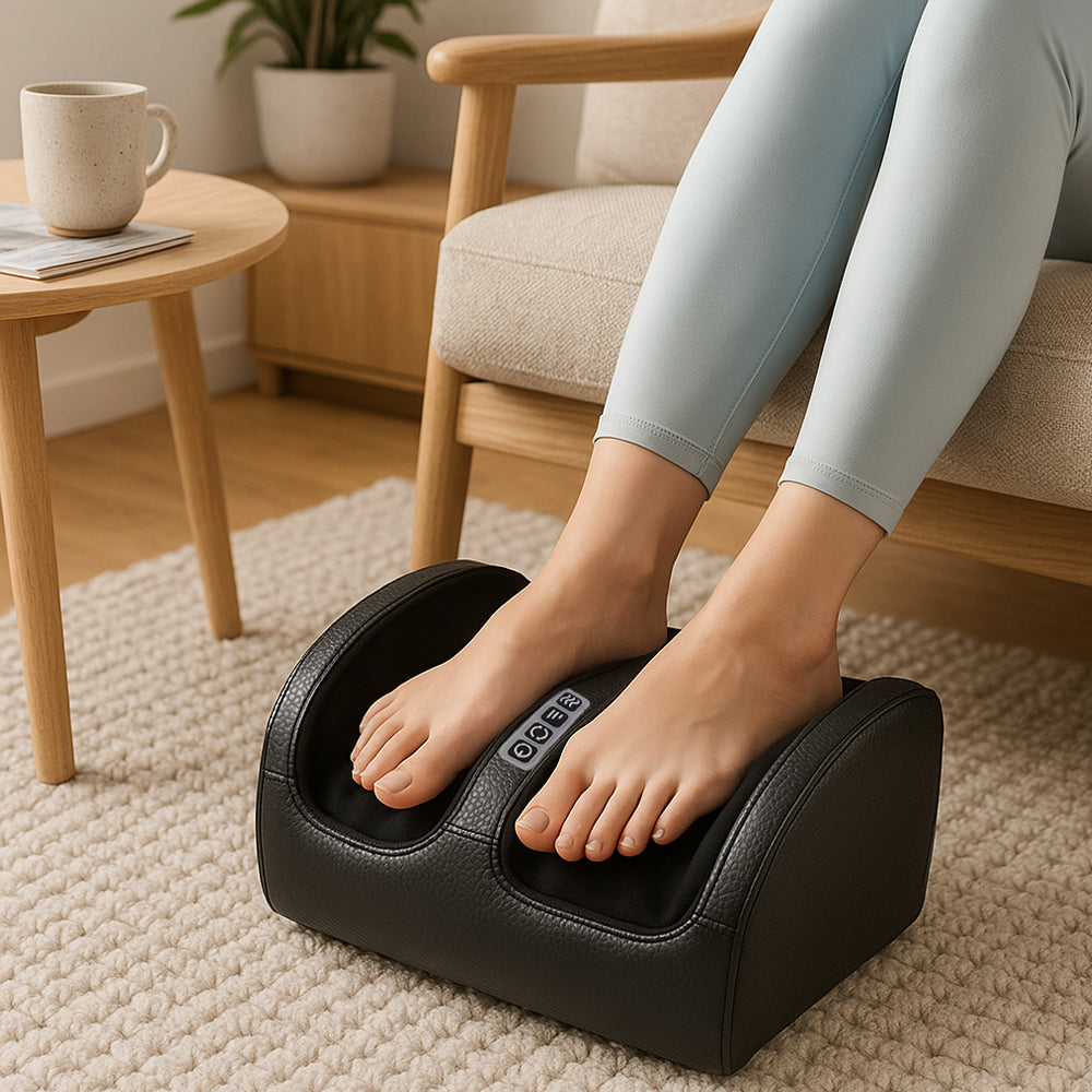Shiatsu Fotmassasjeapparat med Varme – Bli kvitt ømme føtter og tretthet