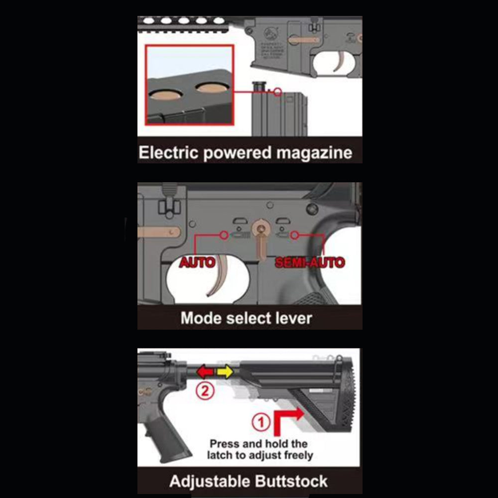 Gel Blaster – Elektrisk Gevær – modell M4A1