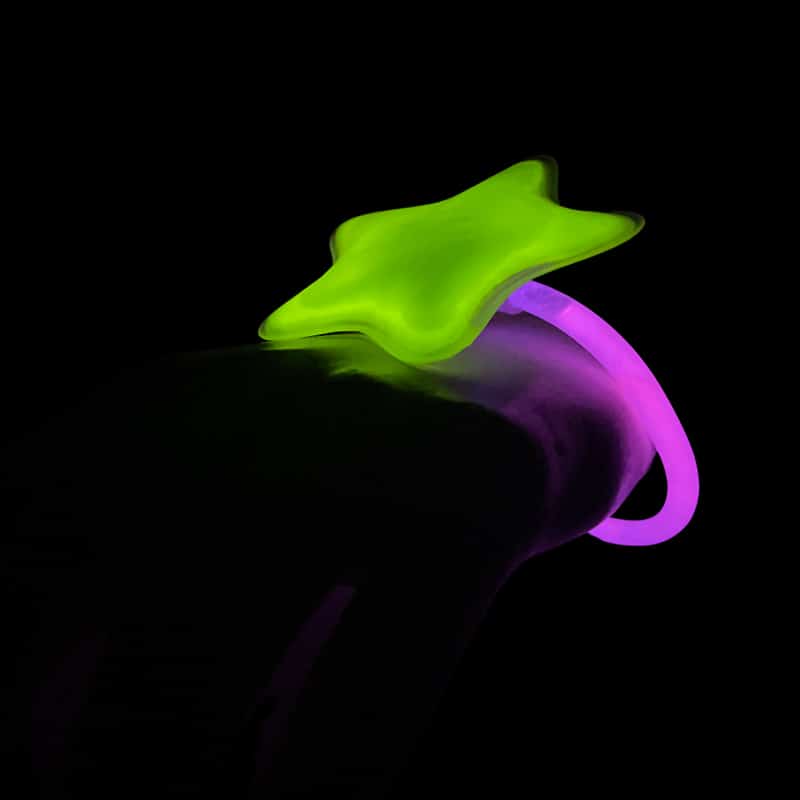 Armbånd m/Stjerne Lysende Glow Stick