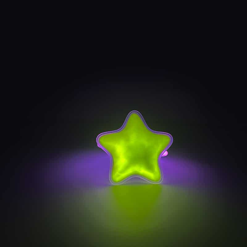 Armbånd m/Stjerne Lysende Glow Stick