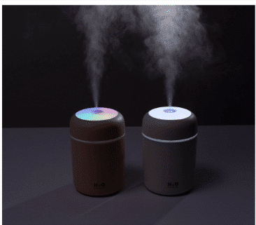 H2O-Luftfukter / Humidifier m. LED-Lys (Fås i flere farger)