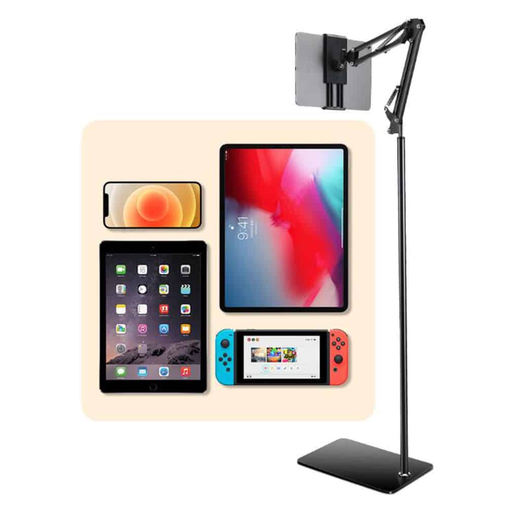 Gulvstativ for nettbrett og smarttelefon - Justerbar og stabil løsning