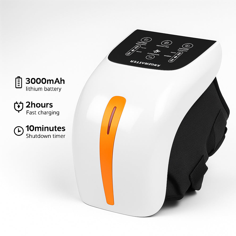 Massasjeapparat til kne + infrarød lindring – Digital Skjerm