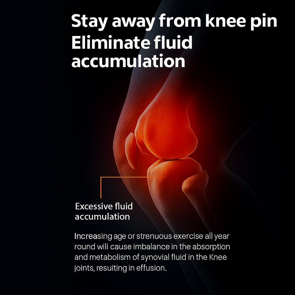 Massasjeapparat til kne + infrarød lindring – Digital Skjerm