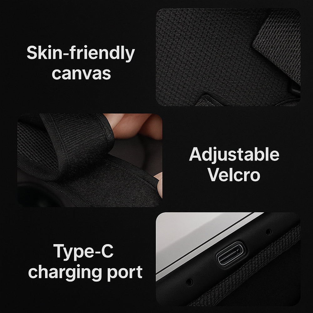 Massasjeapparat til kne + infrarød lindring – Digital Skjerm