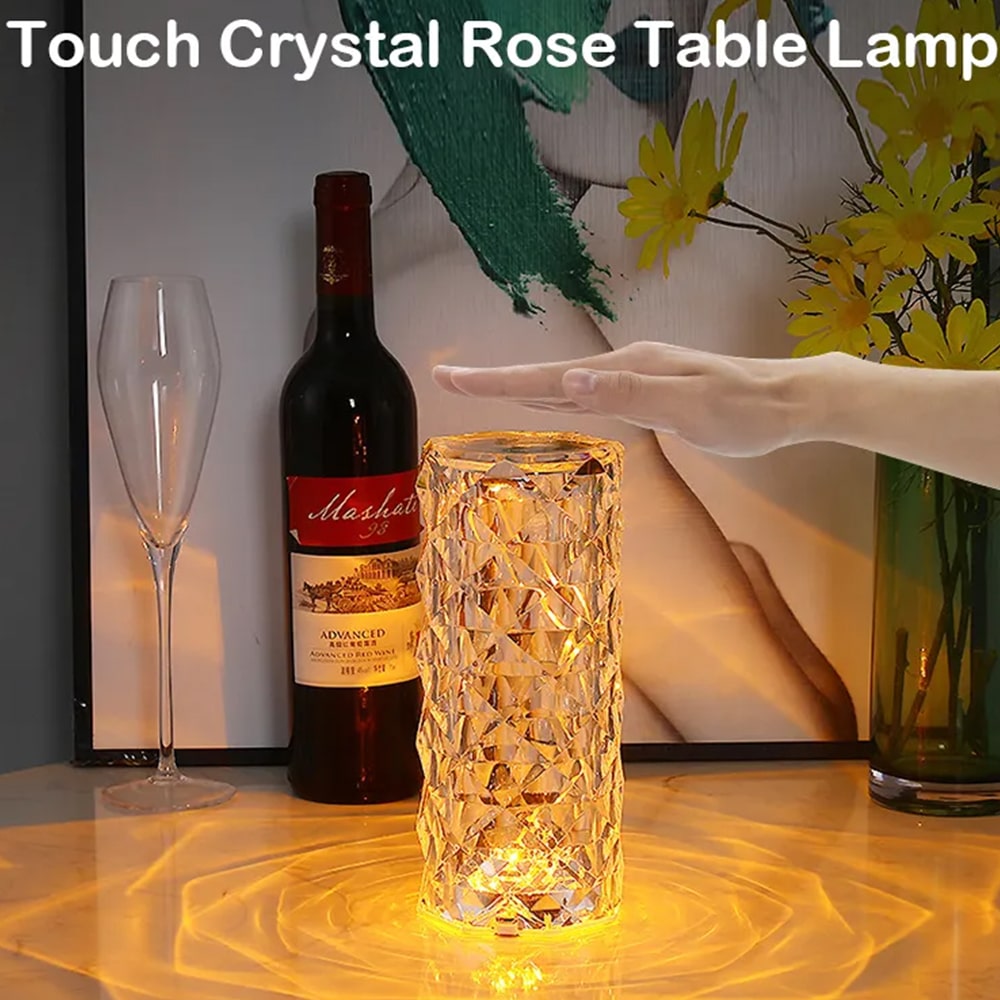 Krystal – Bordlampe m/berøringsfunksjon
