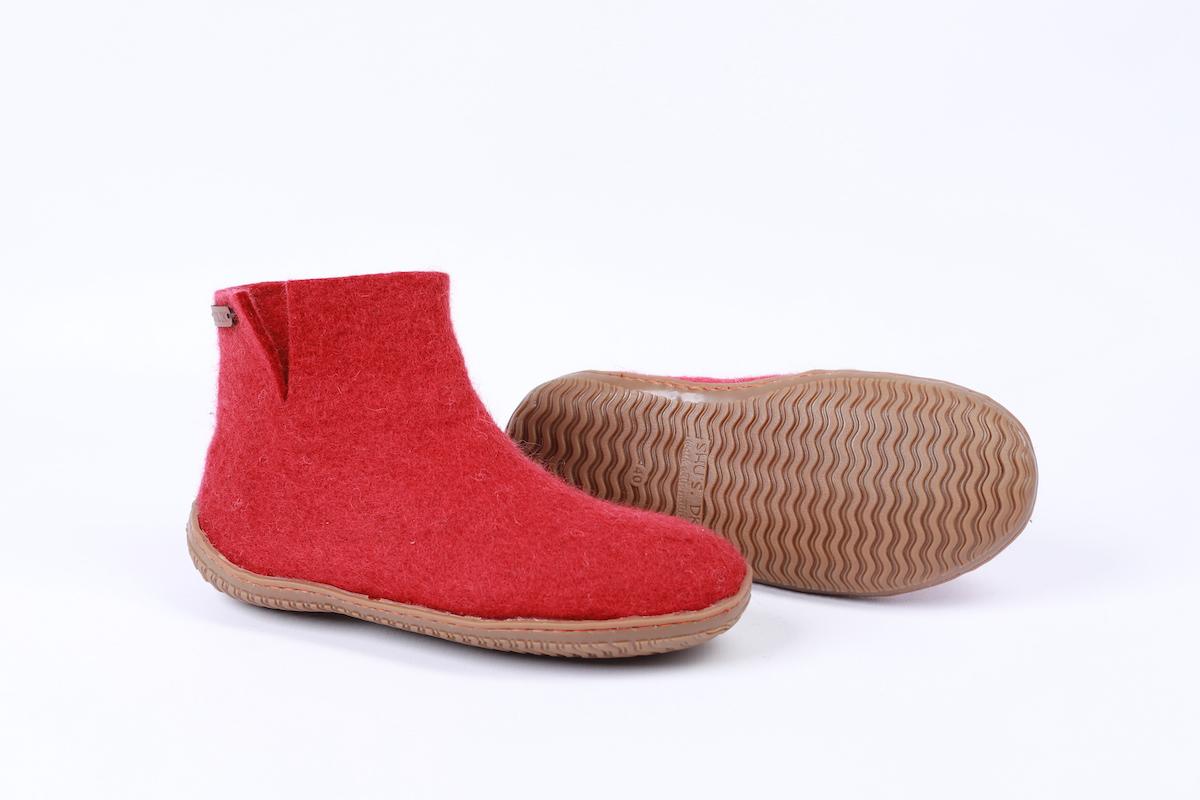 Uldstøvle (100% ren uld) m/Gummisål - Dansk Design fra SHUS