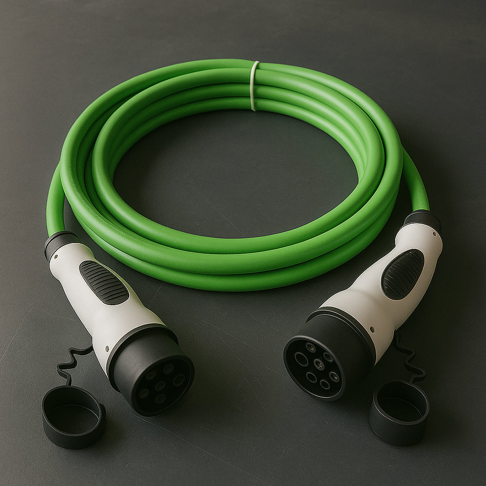 Ladekabel 5 meter Type 2 – Type 2 16A/32A - 1 Fase