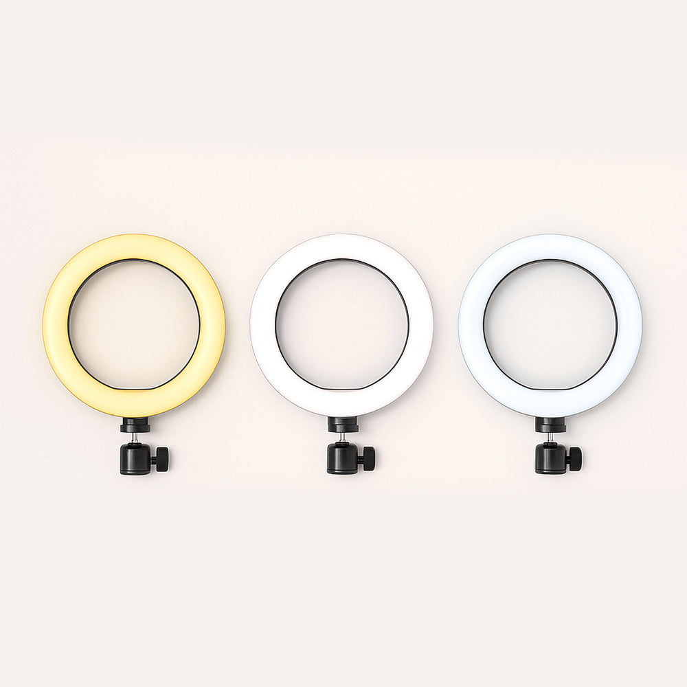 Ring Light med stativ – 3 fargetemperaturer – LJJ-26