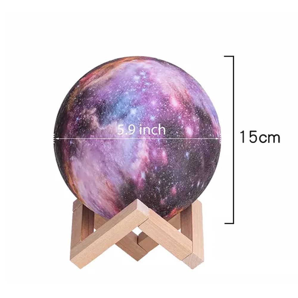 Månelampe –16 farger – LED – m/berøringsfunksjon og fjernkontroll