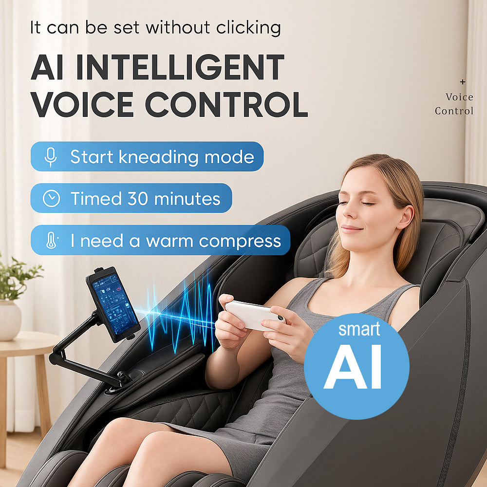 Massasjestol 4D, Lux Pro Edition med SL-teknologi, AI-styring og varme – Modell 988F6