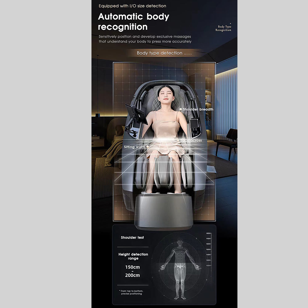 Massasjestol 4D, Lux Pro Edition med SL-teknologi, AI-styring og varme – Modell 988F6