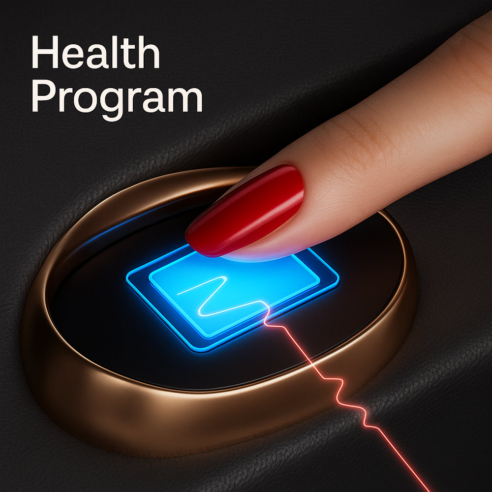 Massasjestol 4D Luksus Pro+ med SL-teknologi, Varme­terapi, Stemmestyring & Touchskjerm - Modell M5 hvit