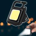 Nøkkelring med oppladbar COB-LED-lommelykt – 3 lystilstander