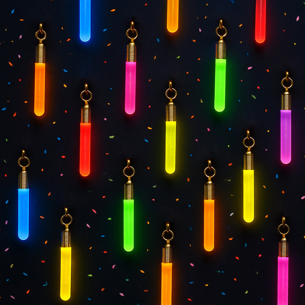Glow-in-the-dark øredobber – Skru opp lyset og festen!