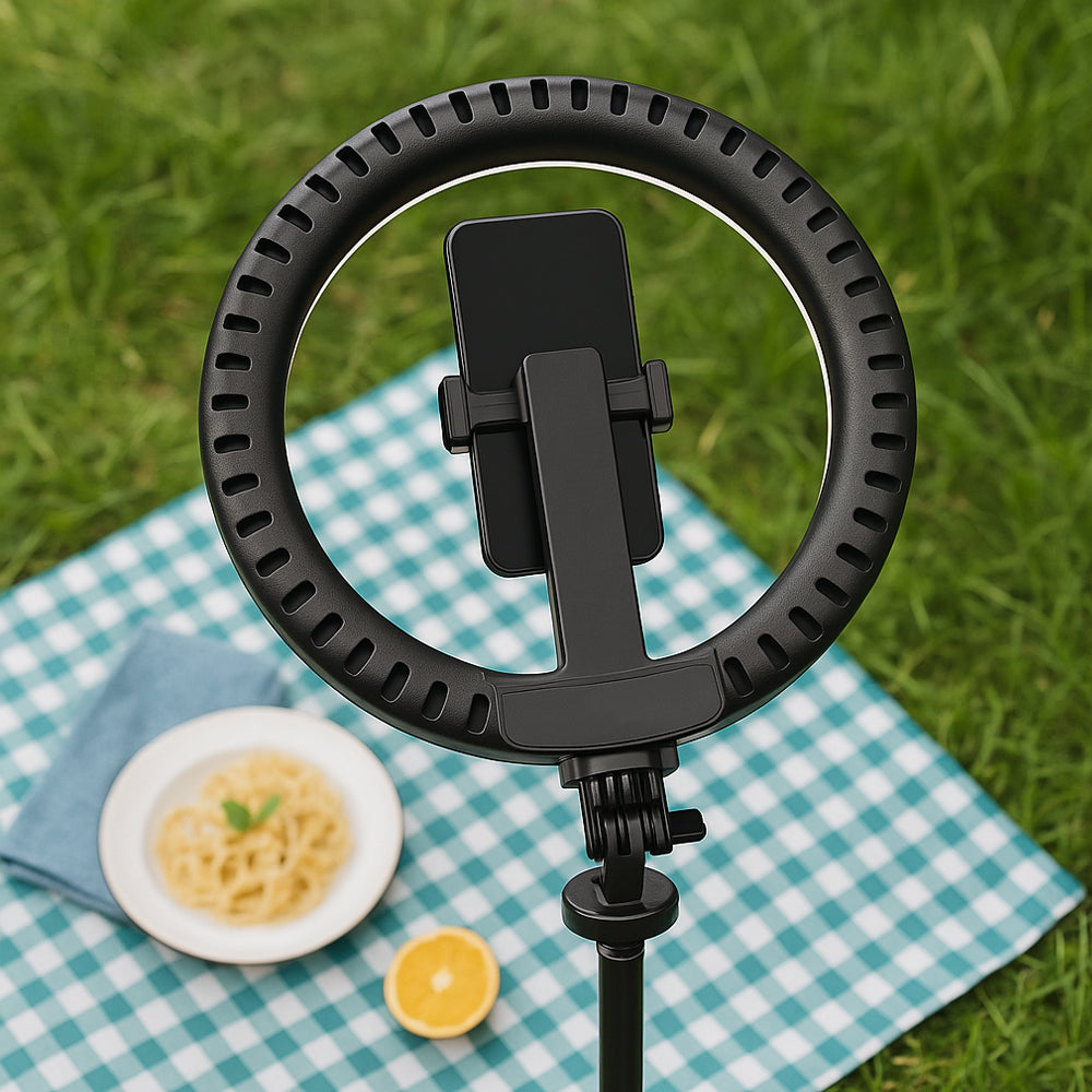 Ring Light med fjernkontroll & stativ – 3 fargetemperaturer – P220-Q