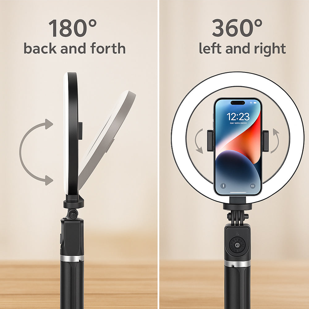Ring Light med fjernkontroll & stativ – 3 fargetemperaturer – P220-Q