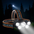 Hodelykt 300 lumen 180° justerbar vinkel – 4 lysmoduser
