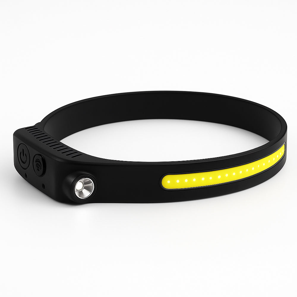 Hodelykt med COB-lys – 330 lumen, vannavvisende – 5 lysmoduser