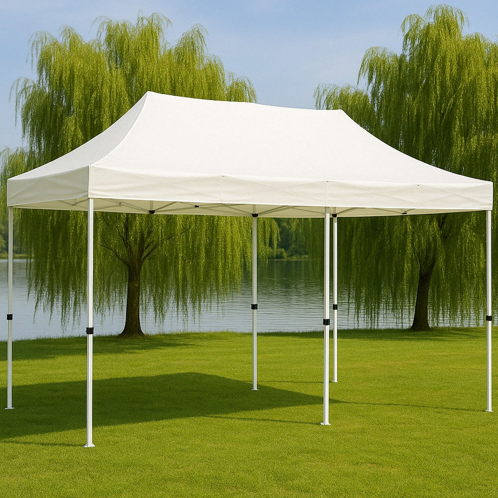 Paviljong / Hagepaviljong 3 x 6 meter – Velg mellom svart eller hvit