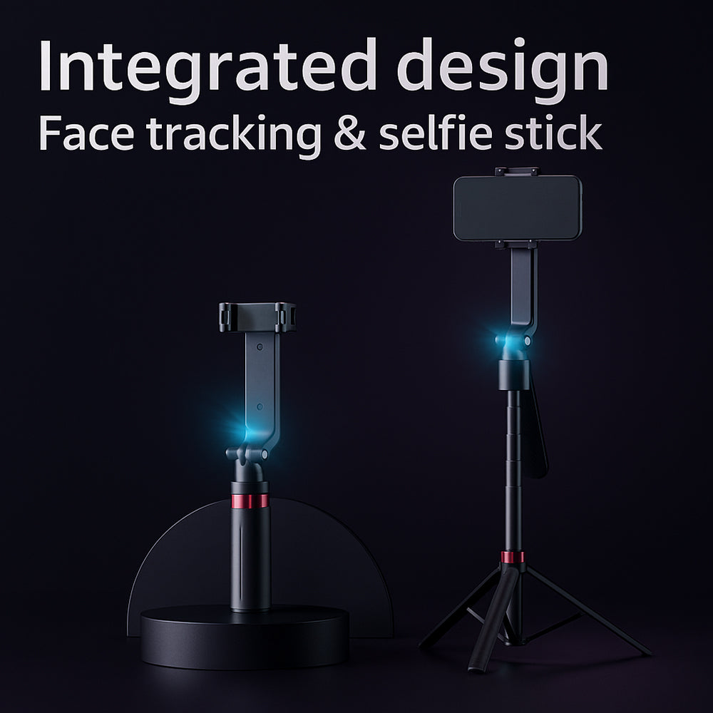 Selfiestick med intelligent ansiktssporing inkl. lys - Q185