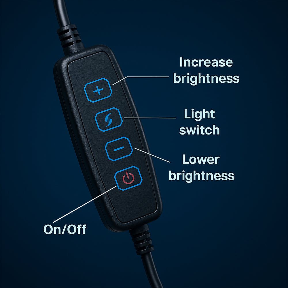Ring light - 3 lysinnstillinger - QX-260