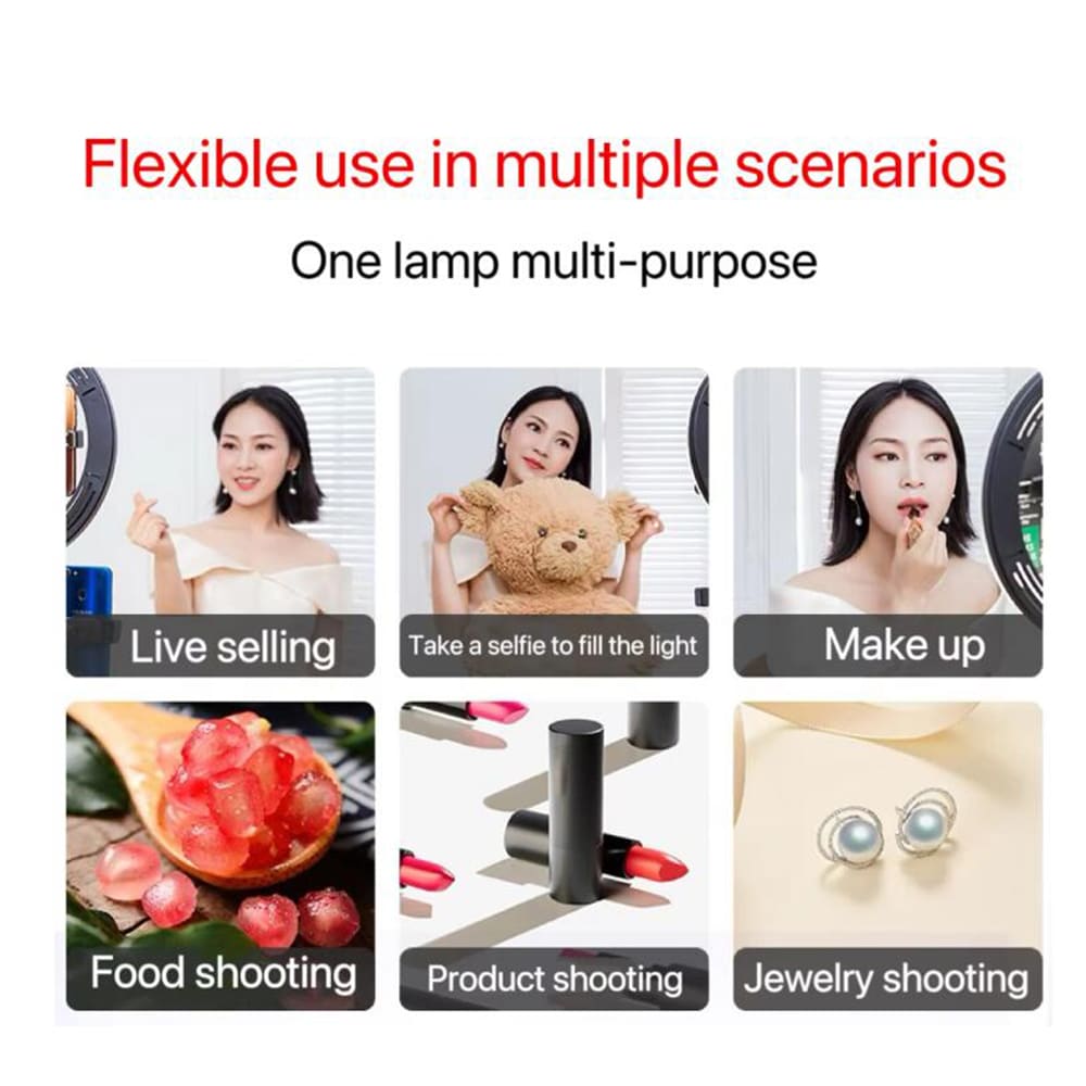 LED Ring Light – Perfekt Lys for Sminke, Livestreaming og Fotografering!