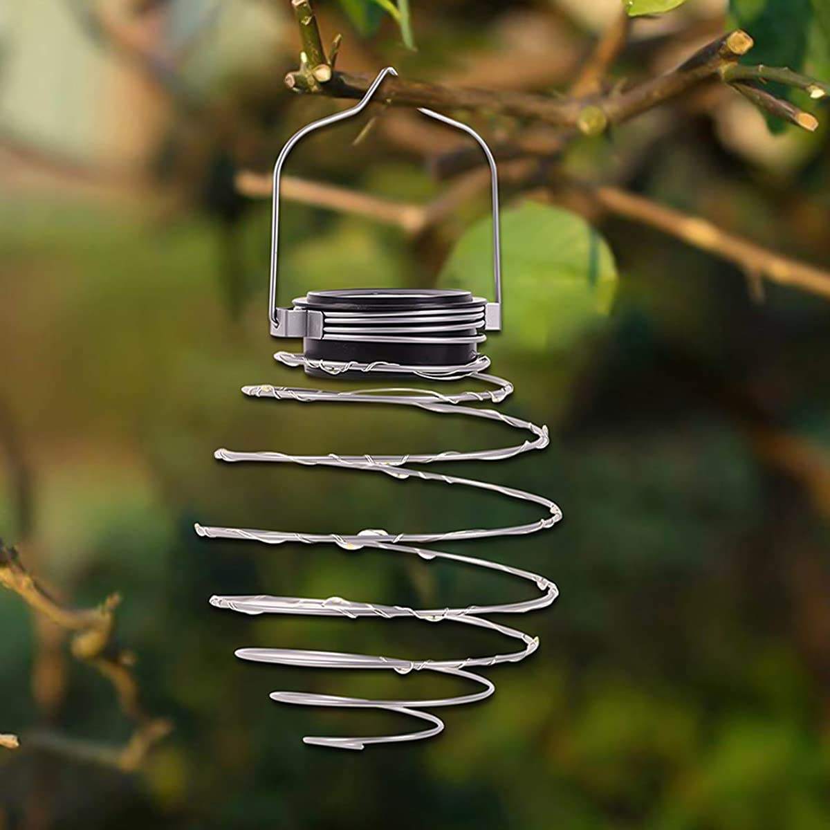 Solar Spiral hengelampe – 16 LED med varmt lys