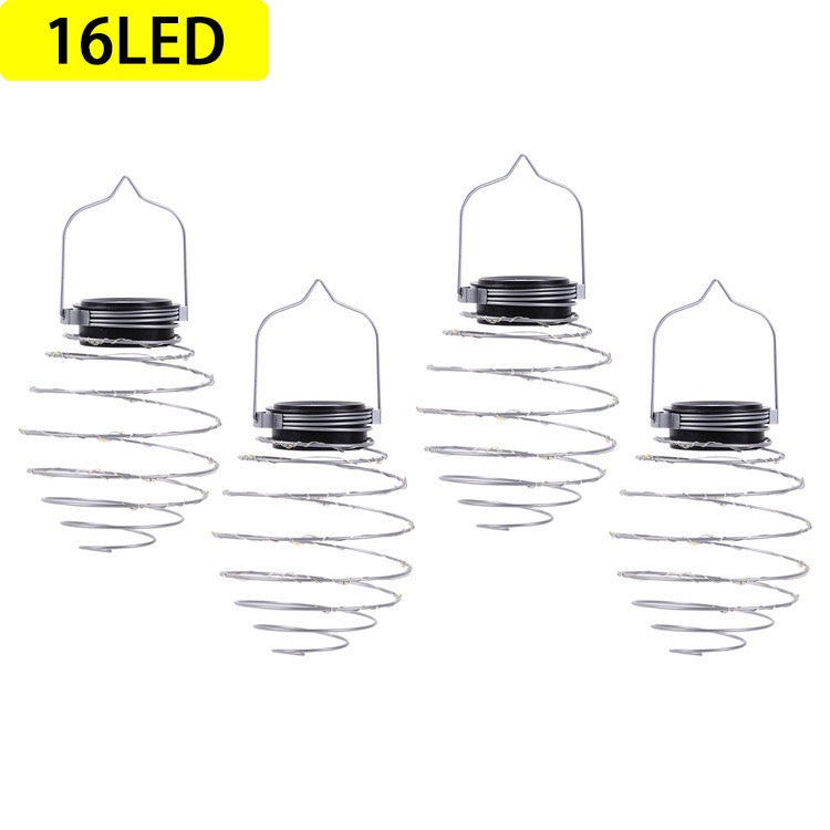 Solar Spiral hengelampe – 16 LED med varmt lys