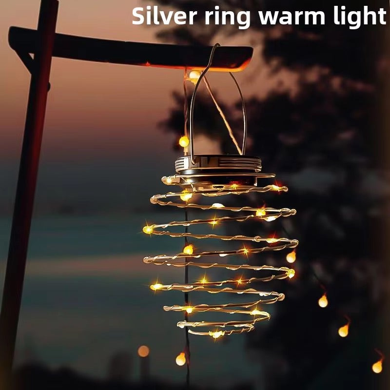 Solar Spiral hengelampe – 16 LED med varmt lys