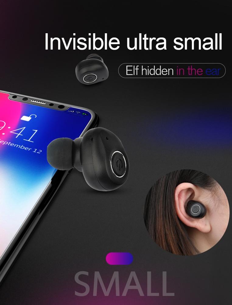 Trådløse in-ear Hodetelefoner Bluetooth Shocking Bass
