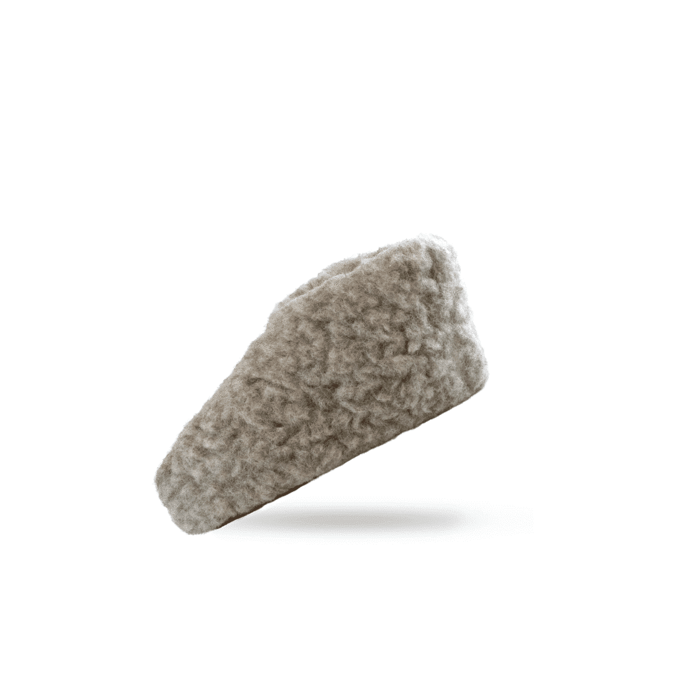 Fluffy Uld Hjemmesko (100% ren uld) - Model Grå - Dansk Design fra SHUS
