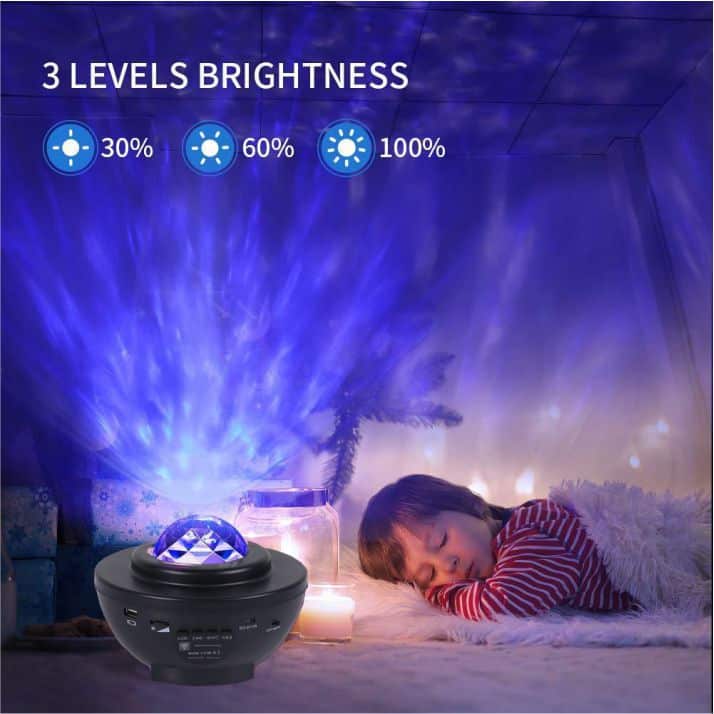 Stjernehimmel Galaxy LED-prosjektor m/blåtannhøyttaler inkl. fjernkontroll