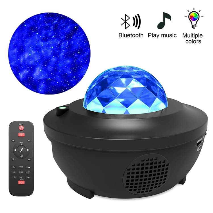 Stjernehimmel Galaxy LED-prosjektor m/blåtannhøyttaler inkl. fjernkontroll