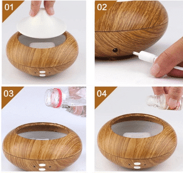 Aroma Diffuser (Aroma ultralydterapi) – Hvit