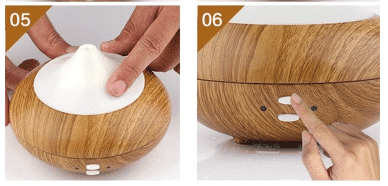 Aroma Diffuser (Aroma ultralydterapi) – Hvit