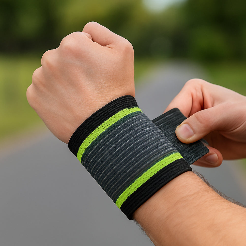 Håndleddsstøtte med kompresjon