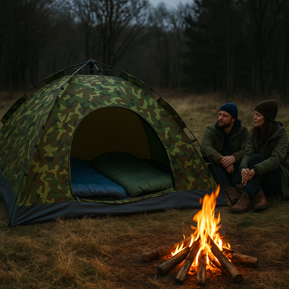 Quick-Up Kamuflasjetelt for 3–10 personer