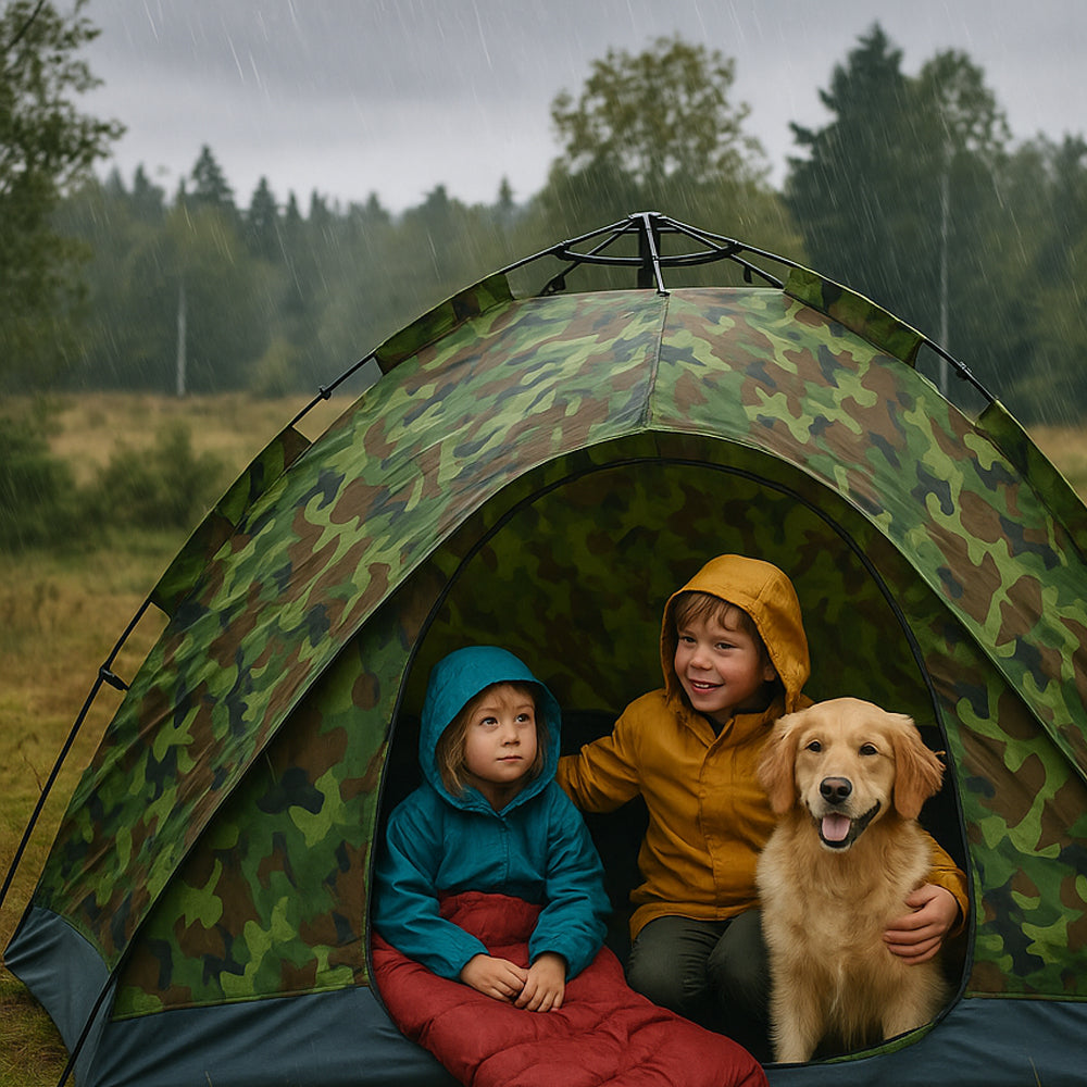 Quick-Up Kamuflasjetelt for 3–10 personer