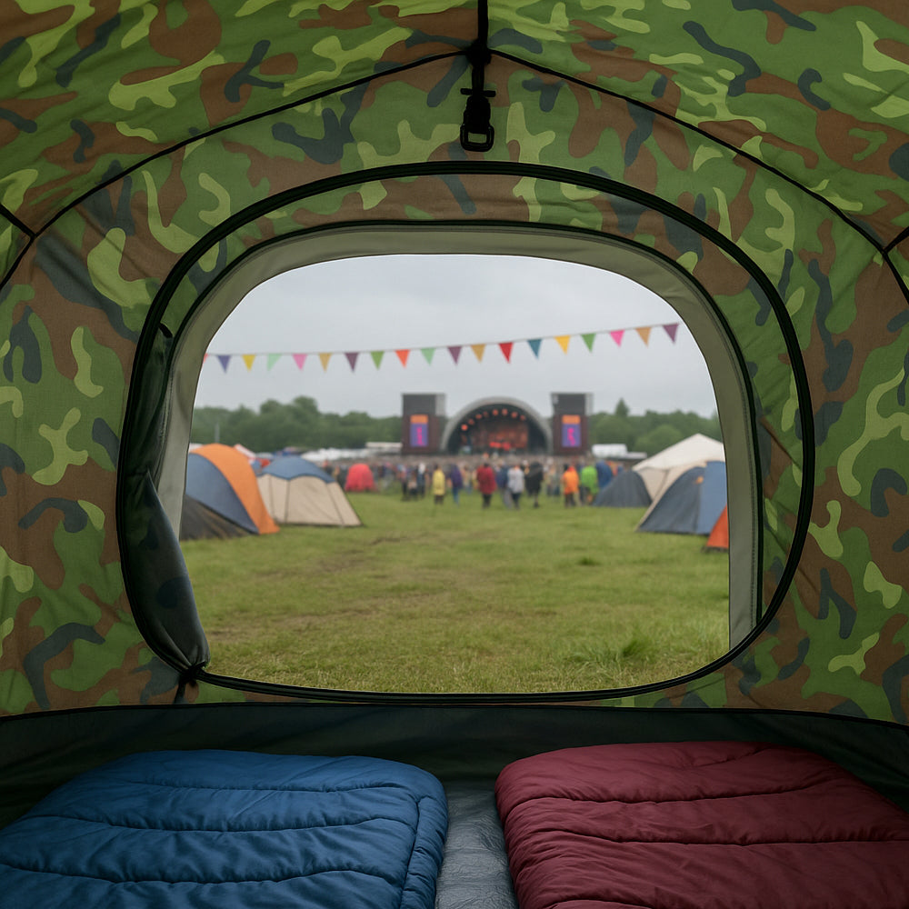 Quick-Up Kamuflasjetelt for 3–10 personer