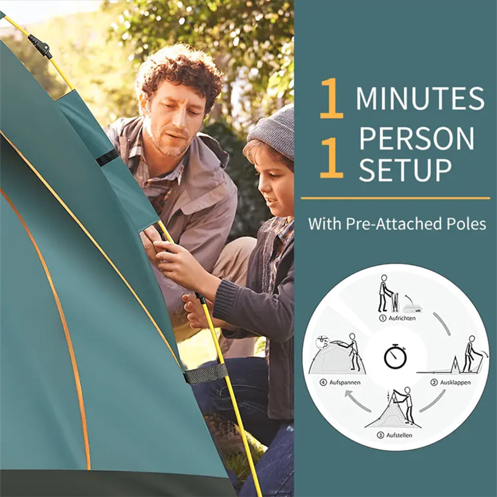 Quick-Up Telt for 3–8 personer