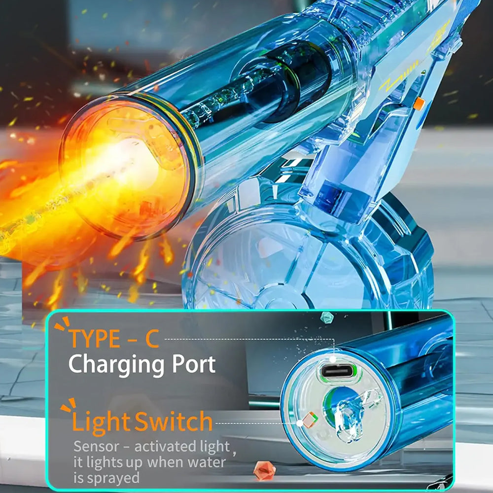 Elektrisk Vannpistol med LED-lys