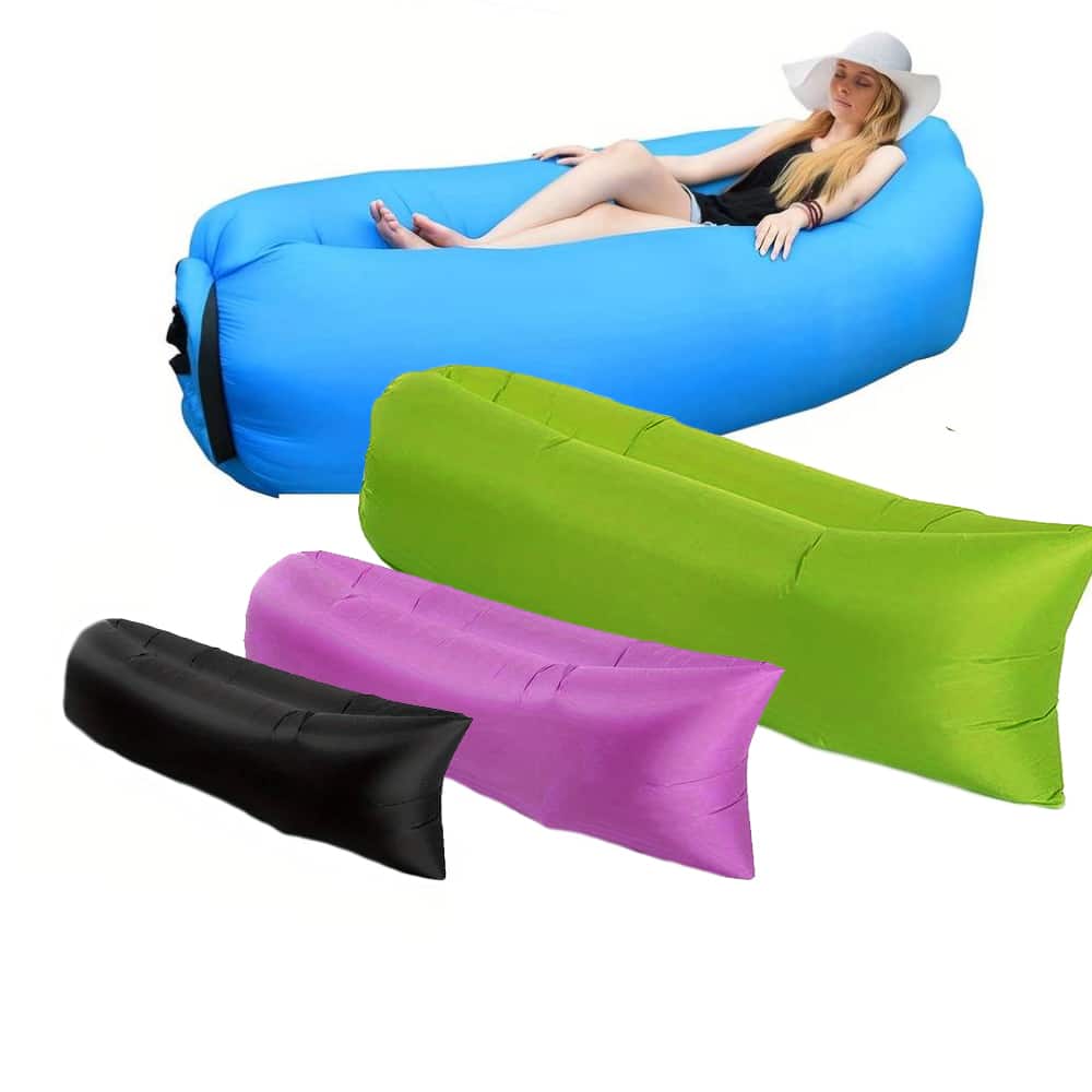 Air Bean oppblåsbar liggestol/liggesekk til strand, hage eller festival