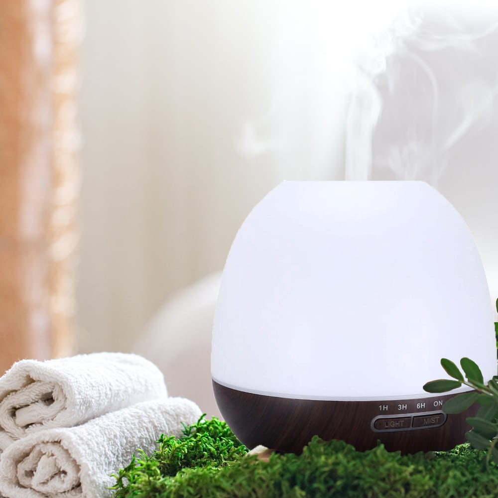 Aroma Diffuser 400 ML m/fjernkontroll - Stilren og vakker