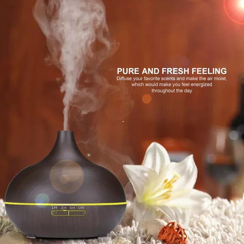 Aroma Diffuser – 500 ml med trelook