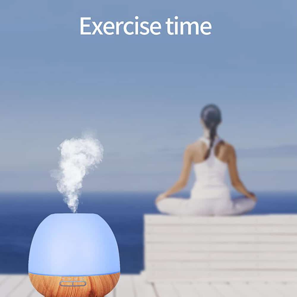 Aroma Diffuser 400 ML m/fjernkontroll - Stilren og vakker – 2 farger -