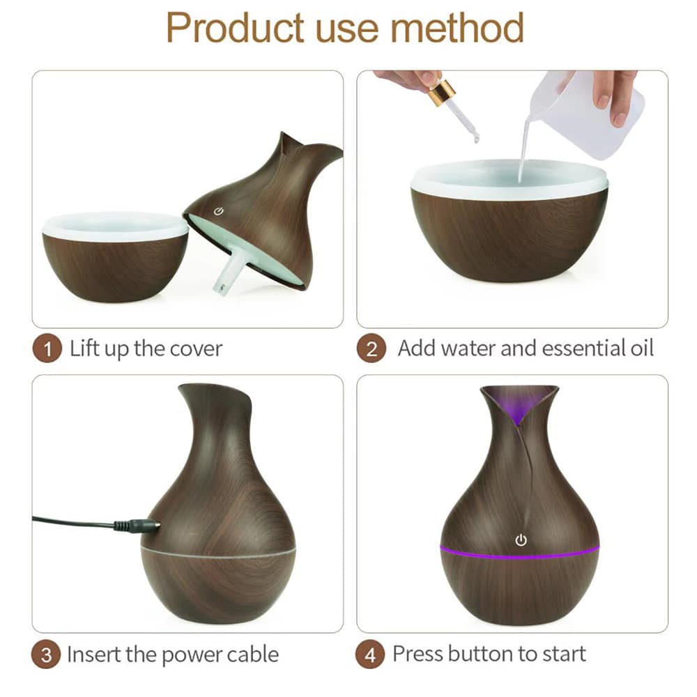 Aroma Diffuser – 130 ml med elegant design