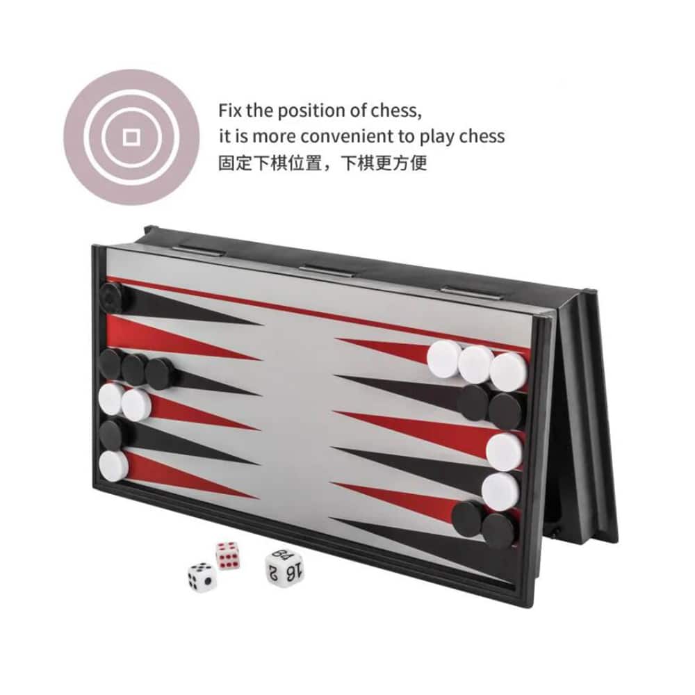 Backgammon – Magnetisk Spill for Reiser og Hjemmebruk