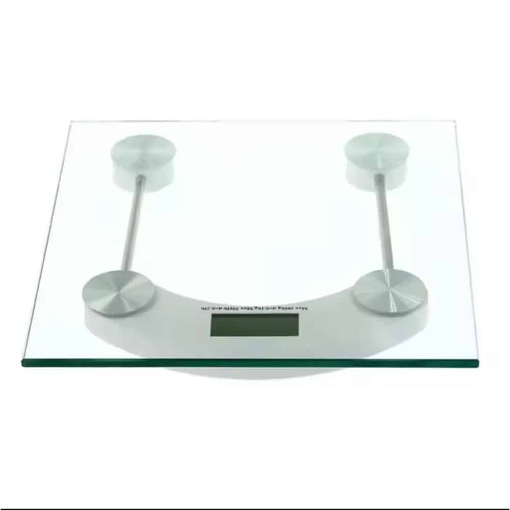 Badevekt (180 kg) med gjennomsiktig glassplattform